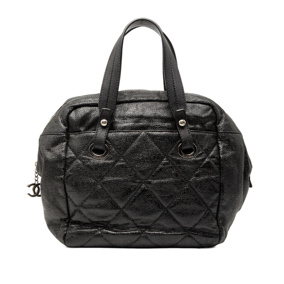Chanel Handbags - Pre-Loved Chanel Quilted Coated Canvas Paris Biarritz Bowler Bag
